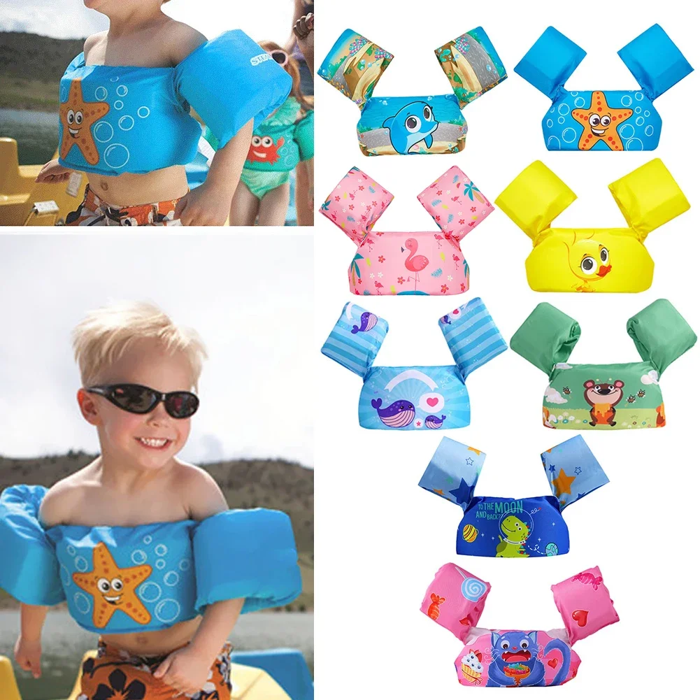 Baby Float Arm Sleeve Floating Ring Safe Life Jacket Buoyancy Vest Kid Swimming Equipment Armbands Swim Foam Pool Toys Life Vest 2