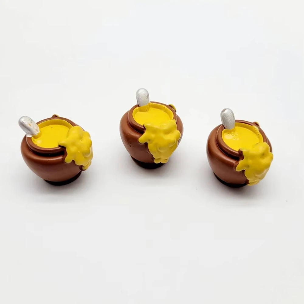 Pak Van 3 Hars Honing Pot Miniaturen-23Mm Bijen Thema Beeldjes Voor Diy Ambachten Huis Planten Bonsai Fee Tuindecoratie