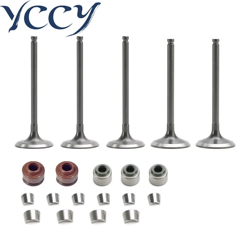 วาล์วไอดีและไอเสียสําหรับ Yamaha WR450F YZ450F YFZ450 5TA-12112-00 5TA-12121-00 1 วาล์วไอดีและไอเสียสําหรับ Yamaha WR450F YZ450F YFZ450 5TA-12112-00 5TA-12121-00 1