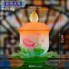 Coloured Glaze Buddha Front Holy Water Cup Household Use Lotus Bowl Buddhist Utensils Temple Guanyin Water Supply Cup with Cover 1