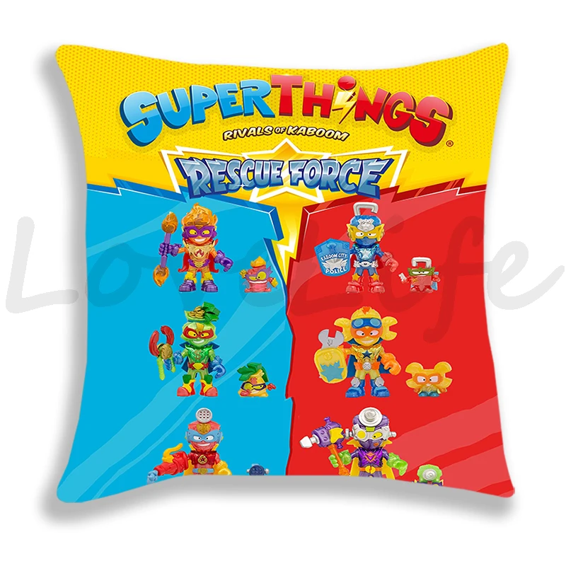 Superzings Series 10 Pillow Case New Cute Cartoon Pillowcase Cushion Cover Sofa Bedding Home Decorative Pillowcase For Children