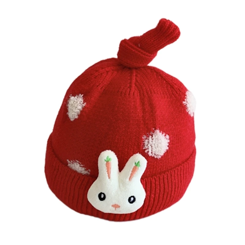 

Animal Themed Baby Cap Soft Breathable Knotted Hat 6M-1T Trendy Headgear