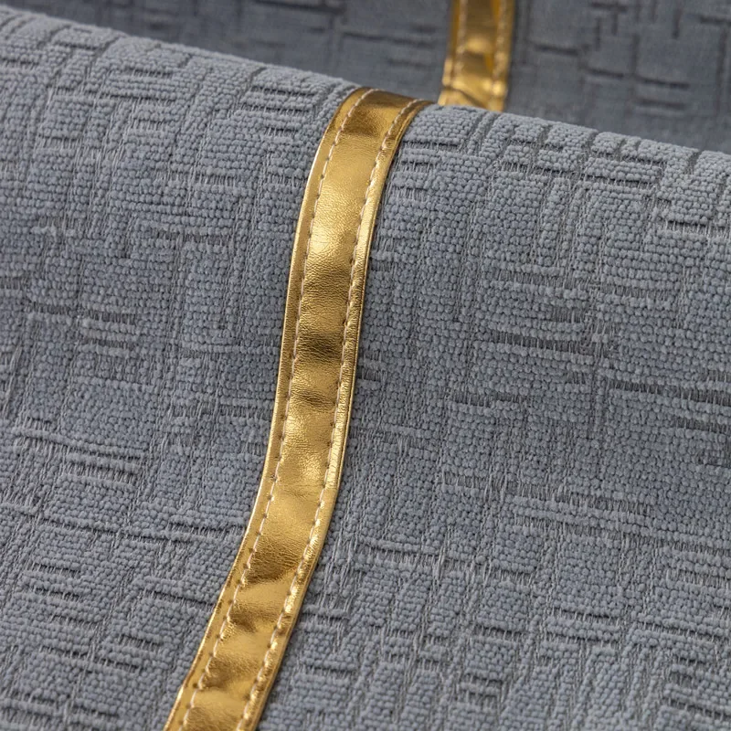 2024 New Gold Edge Sofa Cushion Universal Four Seasons Cover Fabric Seat Cushion Household Modern Simple Non Slip Sofa Towel 5