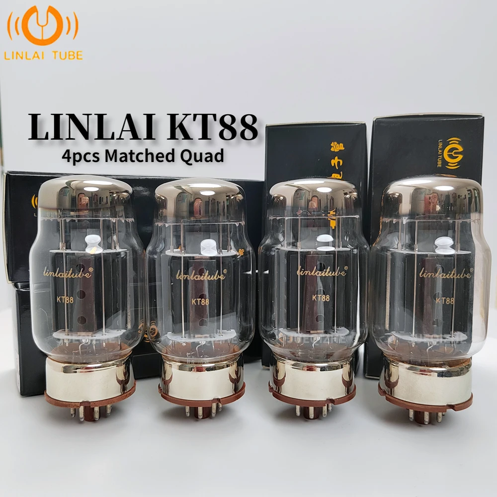 

LINLAI KT88 Vacuum Tube HIFI Audio Valve Replaces KT66 6550 KT120 KT100 WEKT88 Electronic AMP Amplifier Kit DIY Matched Quad