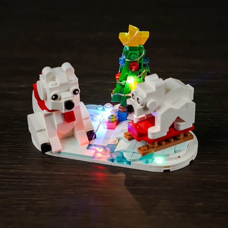 

LocoLee LED light 40571 set is suitable for Wintertime Polar Bears building blocks (only including lighting accessories)