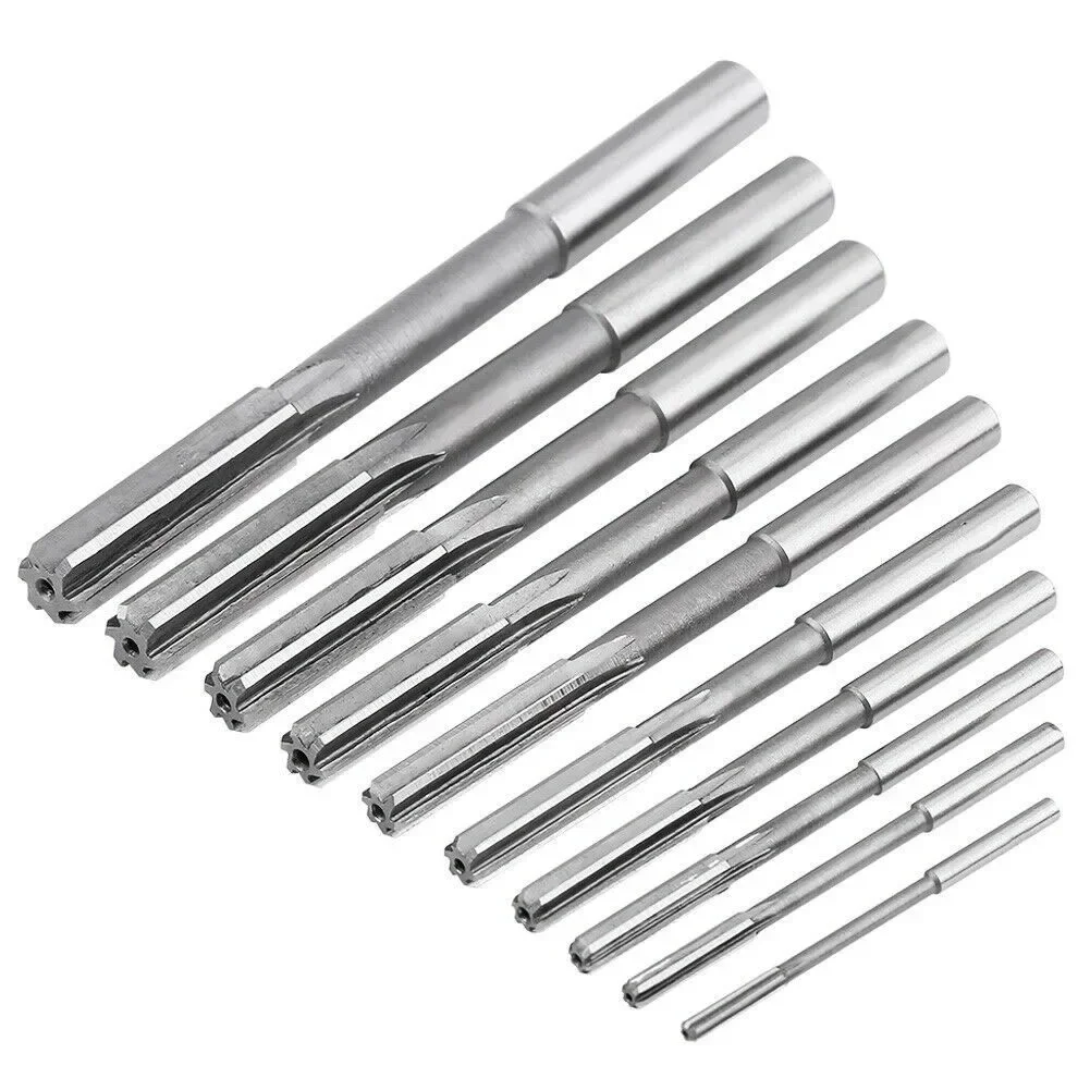 14PCS Machine Reamer Straight Shank Engineering Tools High Speed Steel Plumbing Tool 2/2.5/3/3.5/4/4.5/5/5.5/6/6.5/7/7.5/8/9mm N 5