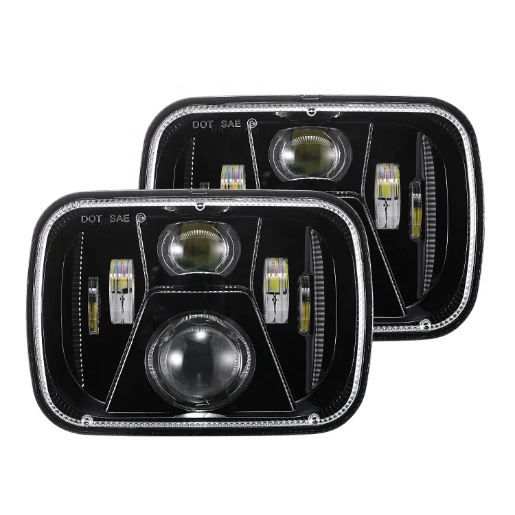 

Asend Hot Auto Parts Led Headlamp 5x7 7x6 4wd Offroad Daylight with DRL