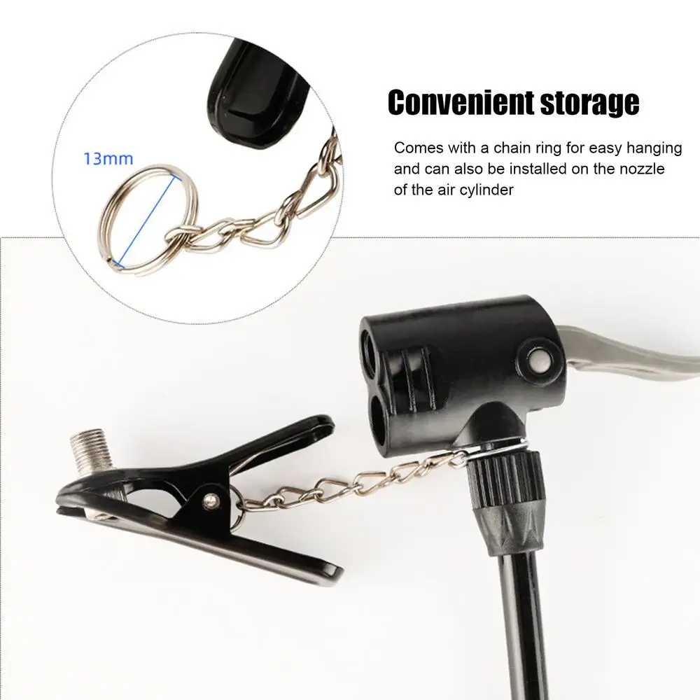 Bicycle Tire Inflator Nozzle Bike Pump Adapter Valve Air Pump Adapter Bike Head Accessories