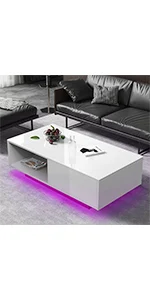Led coffee table