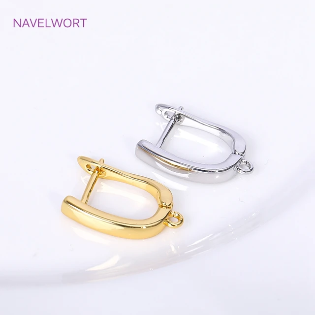 18K Gold Plated Earring Hooks - Stainless steel ear wire findings