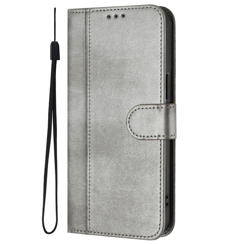 Magnetic Leather Wallet Flip Case with Card Holder - Premium Protective Phone Cover