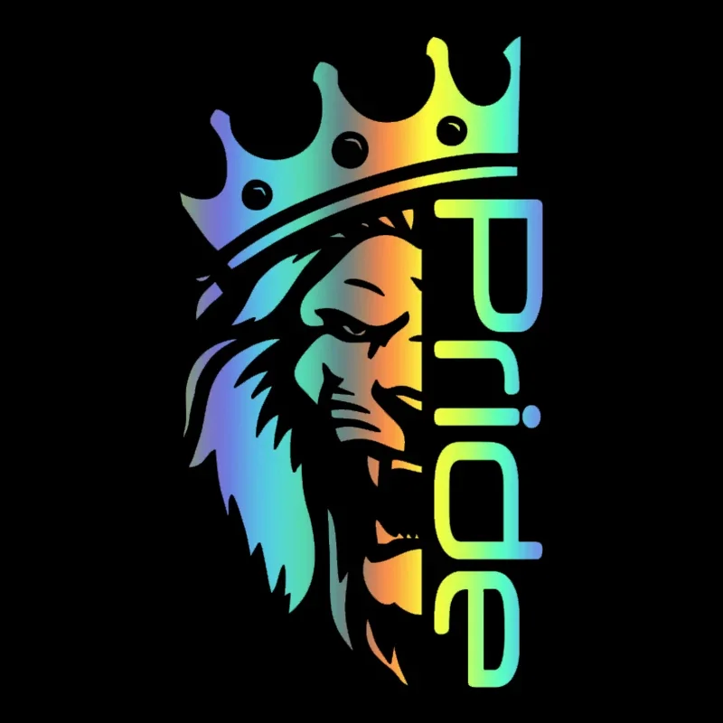 

Crown Lion Letter Sticker Waterproof Auto Decors on Car Body Bumper Rear Window Universal Special Styling