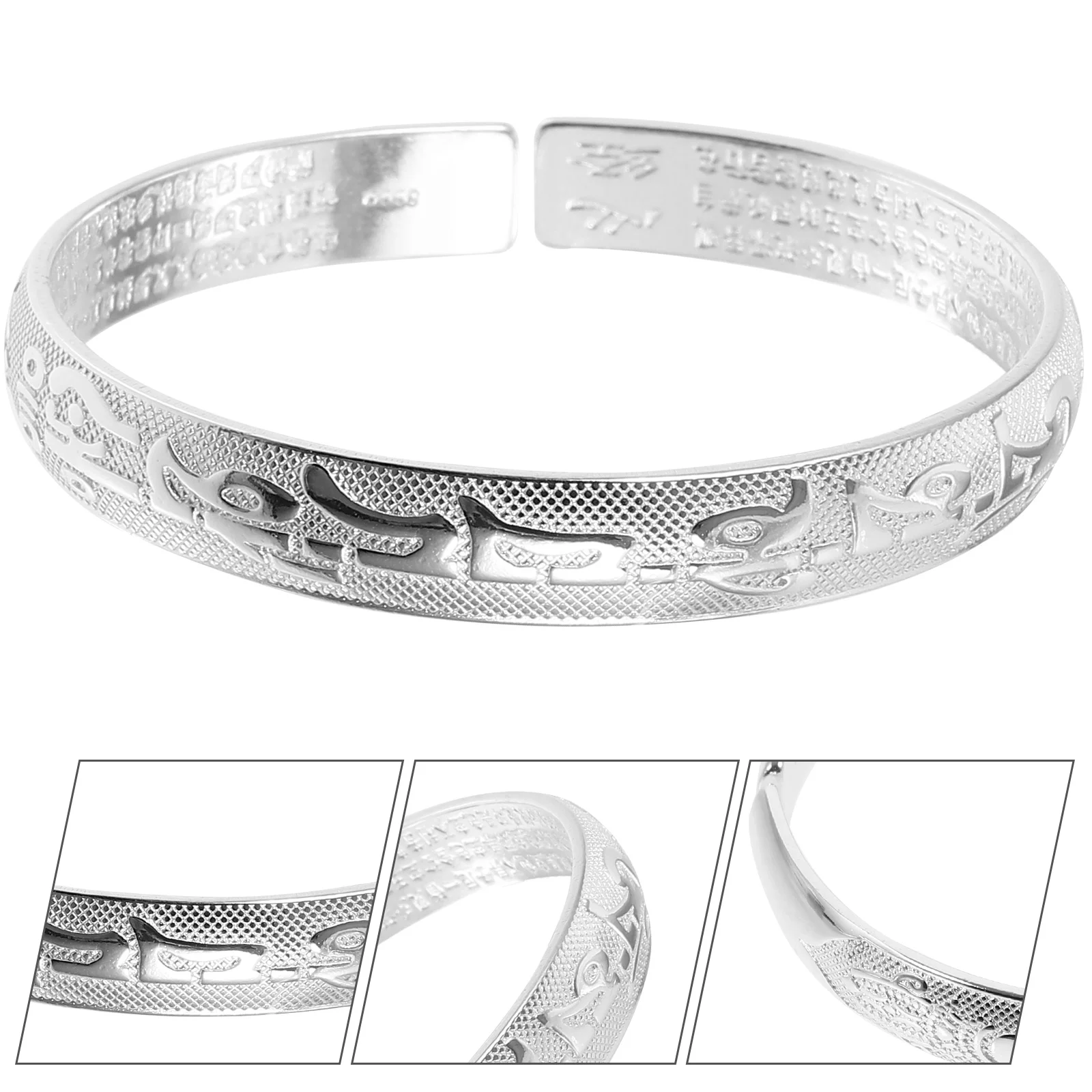 

Men's Bracelets Copper for Wrist Decoration Women Jewelry Bangle Trendy Sterling Silver