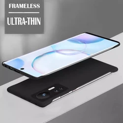 Ultra Thin Frameless Shockproof Slim Case - Sleek Hard PC Back Cover for Realme GT 2 Pro (Black)