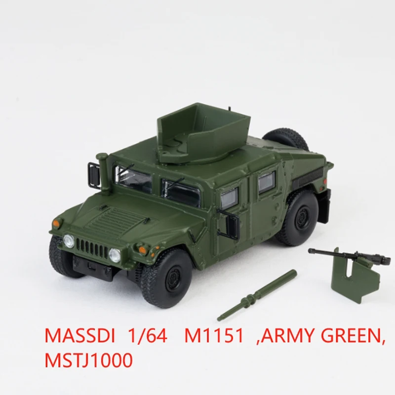 MASSDI Diecast 1/64 Gaz Tiger Armored Tank Hummer H1 Alloy