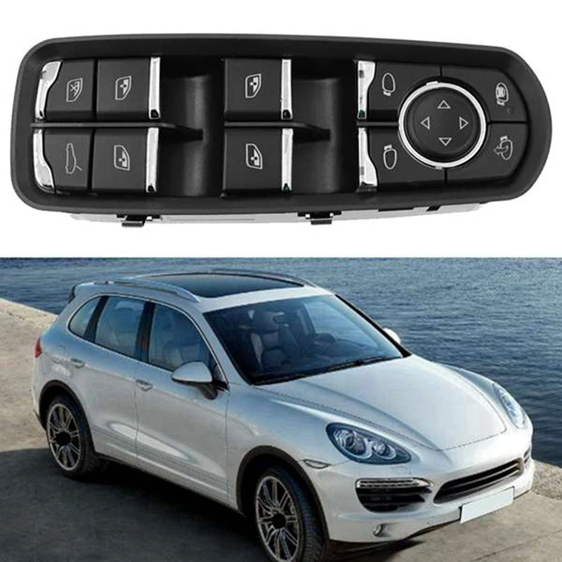 

Black Windows Switch Glass Door Master Switch For Porsche Panamera Cayenne Macan 2011-2017 7PP959858M