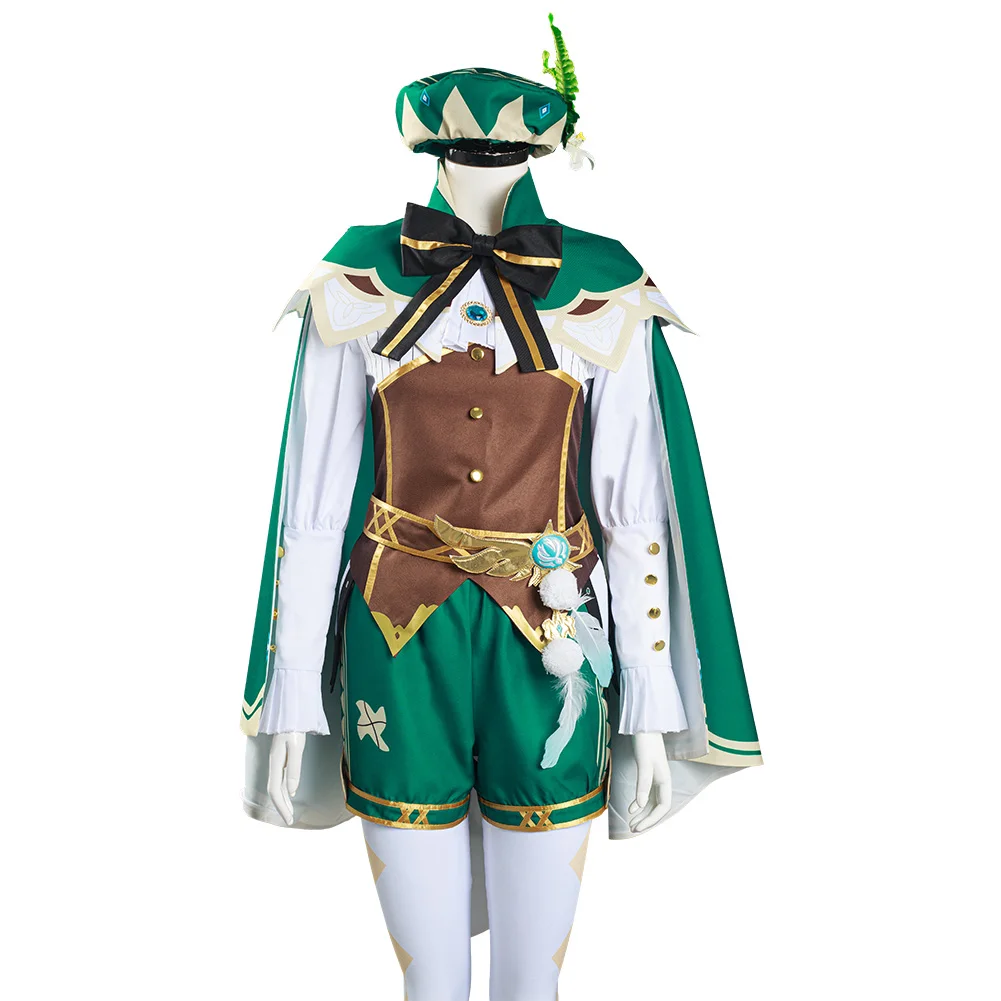 

Game Genshin Impact Venti Cosplay Costume Shirt Pants Outfits Halloween Carnival Suit