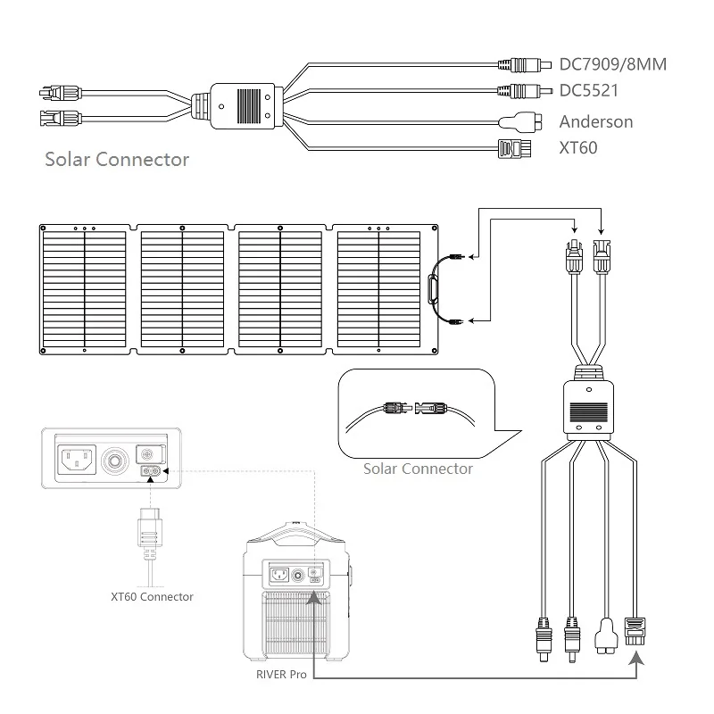 power station xt60 dc 7909 anderson 16awg 05