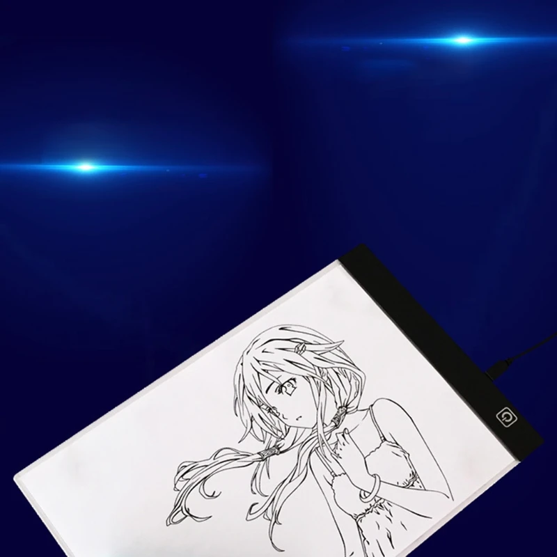 드로잉 태블릿 디지털 그래픽 패드 LED 라이트 박스 복사 보드 쓰기 패드 아트 페인팅 스케치 테이블