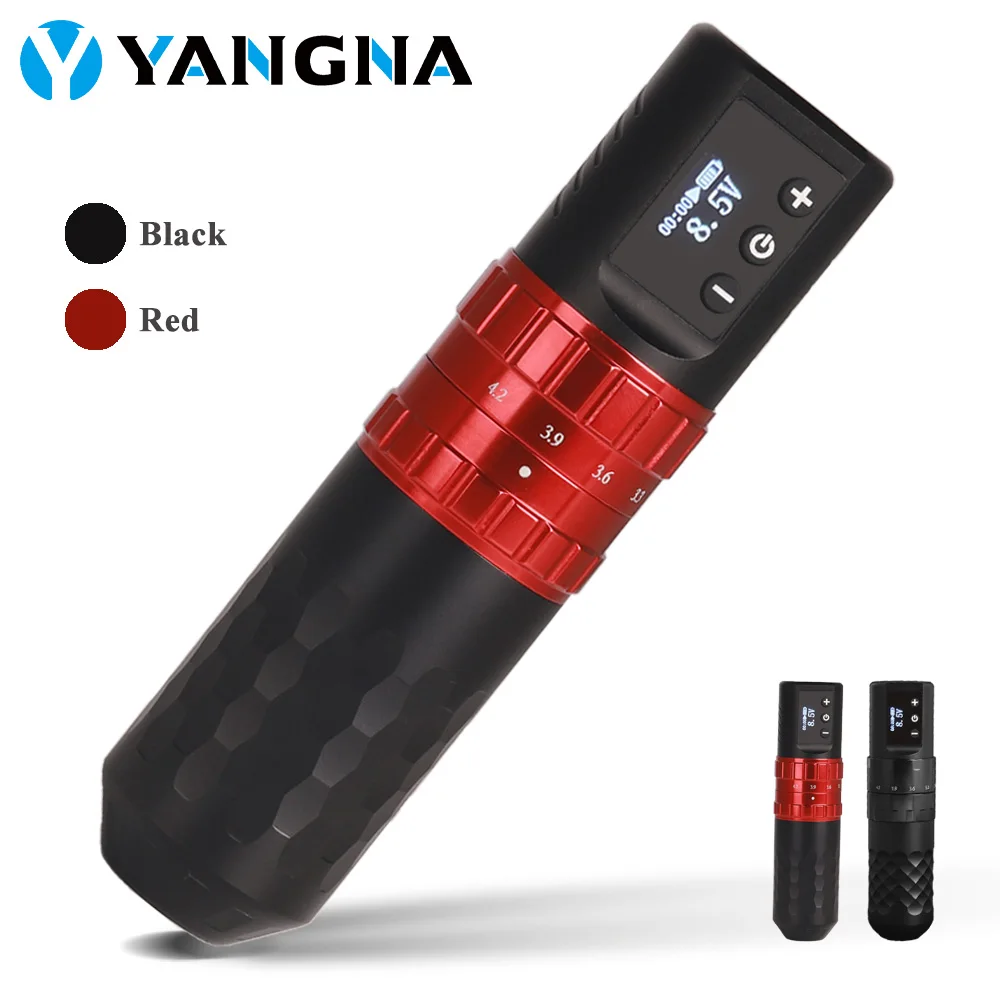 

Wireless Tattoo Machine Pen Adjustable Stroke Rotary Cartridge Tattoo Pen Coreless Motor Digital LED Display Tattoo Supply