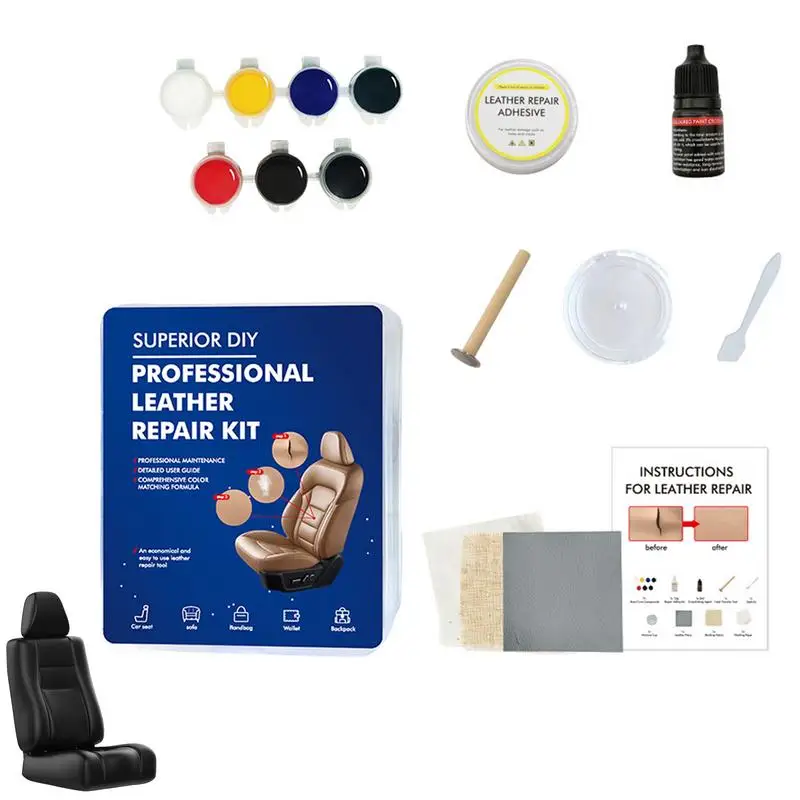 

Furniture Repair Kit Seat Leather Repair Tool Leather Repair Filler Restorer Of Scratch Tears Burn Holes Sofa Jacket Furniture