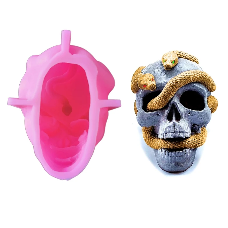 

3D for Cobra Skull Silicone Mold Epoxy Resin Mould Fondant Plaster