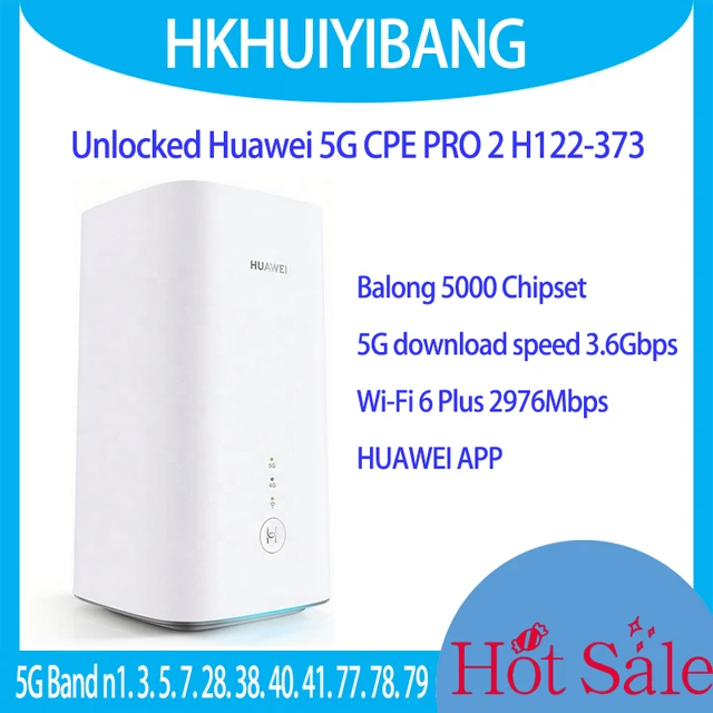 Unlocked Huawei 5g Cpe Pro 2 H122-373 Sim Card Wireless Router.