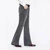 2024 New Male Bell Bottom Denim Trousers High Quality Boot Cut Jeans Men's Clothing Casual Business Flares Pants 4