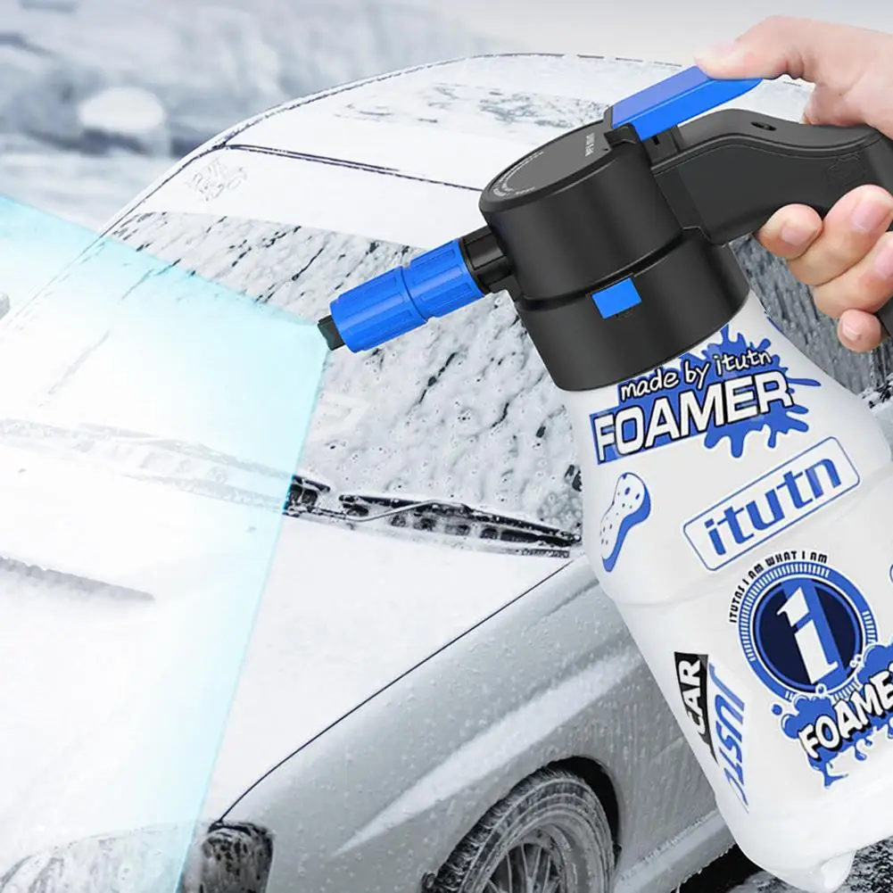 

For Car Wash Electric Foam Sprayer Generator 2600mAh Foam Battery Wash 1.5L Foam Endurance 1h Wash Towel Lithium Lance Car E6G1