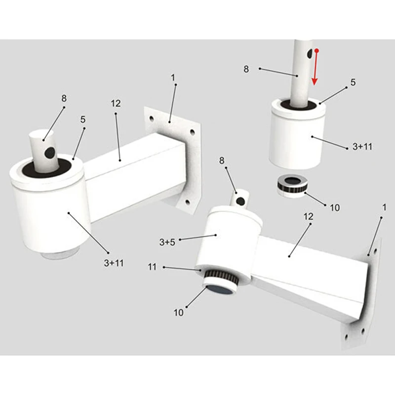 1:1 Paper Model Fake Security Dummy Surveillance Camera Security Model Puzzles