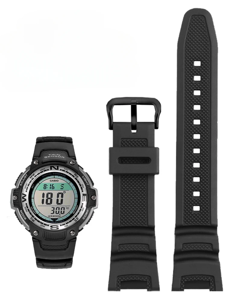 Sostituisci Gli Accessori Dell'Interfaccia Concava Sportiva Nera Da Alpinismo Originale Per Gshock Casio Sgw-100 Cinturino Per Orologio In Resina Da U