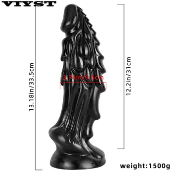 33.5cm*9.5cm Super Large Dragon Scales Dildos Suction Cup Monster Anal Plug Sexy Toys Gay Full Men Sexy Dildo Prostate Massage 4