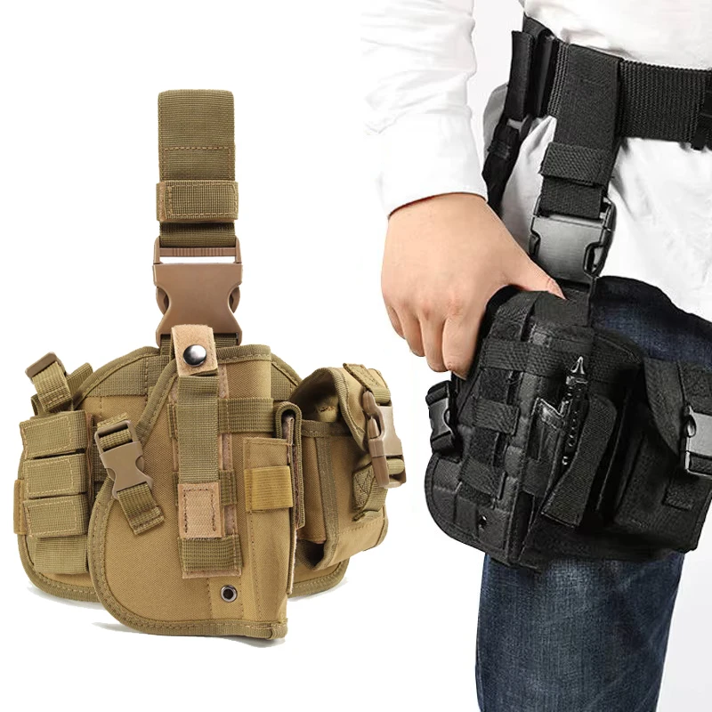 Waterproof Nylon Tactical Thigh Holster for Outdoor Hunting