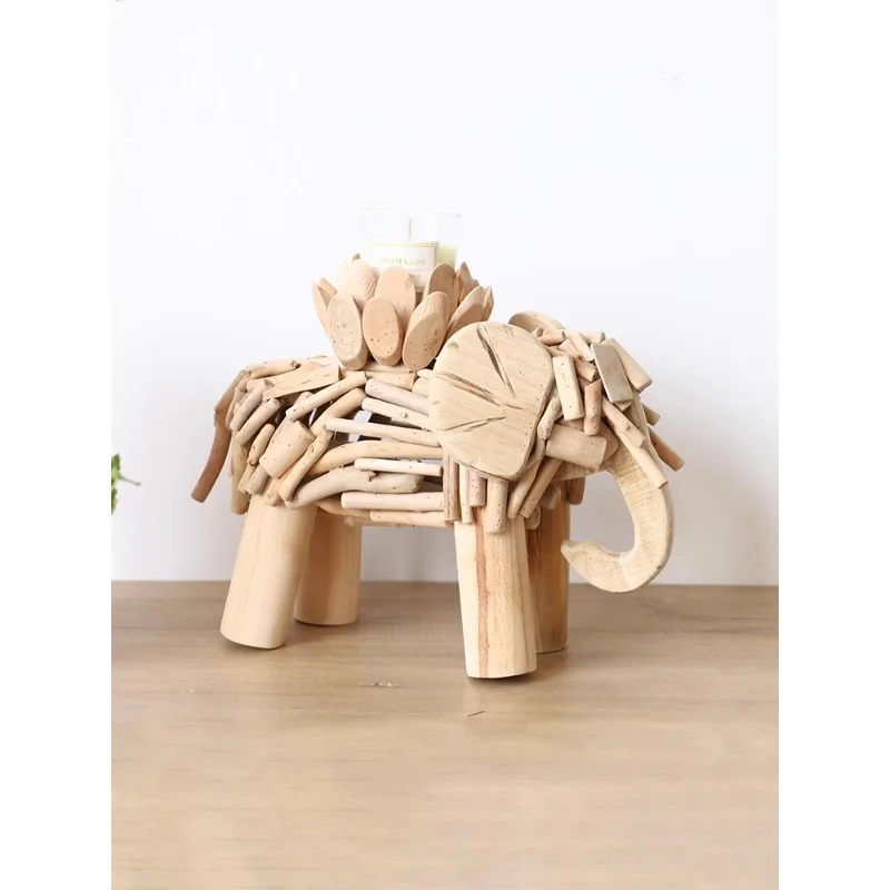 

Wooden elephant tabletop ornaments, aromatherapy candles, wedding gifts, wealth seeking crafts, living room foyer, home decor