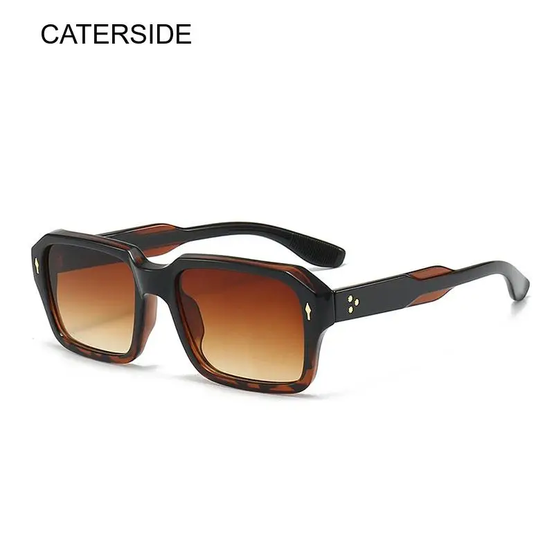 

New Square Sunglasses European and American Trend Rice Nails Personalized Sun Protection Fashion Street Photos Gradient Glasses