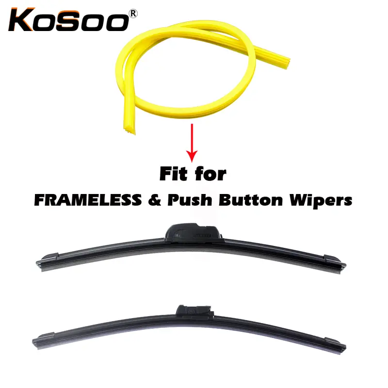 2pcs High Quality Boneless silica gel Car Wiper Blade refill Strips Windscreen 6mm 26" 28" 30" 32" Windshield car accessories - Image 5