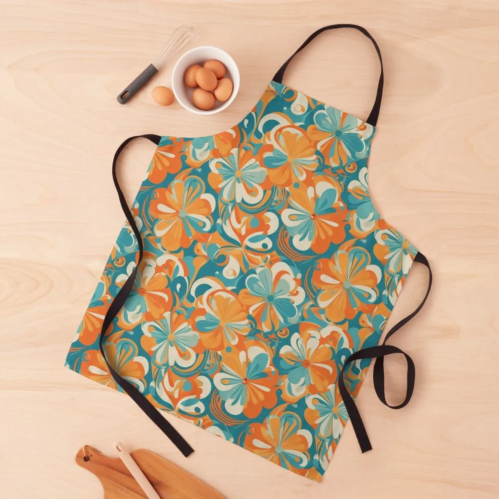 

Mid century pattern vintage aesthetic modern motif Apron Sexy Apron