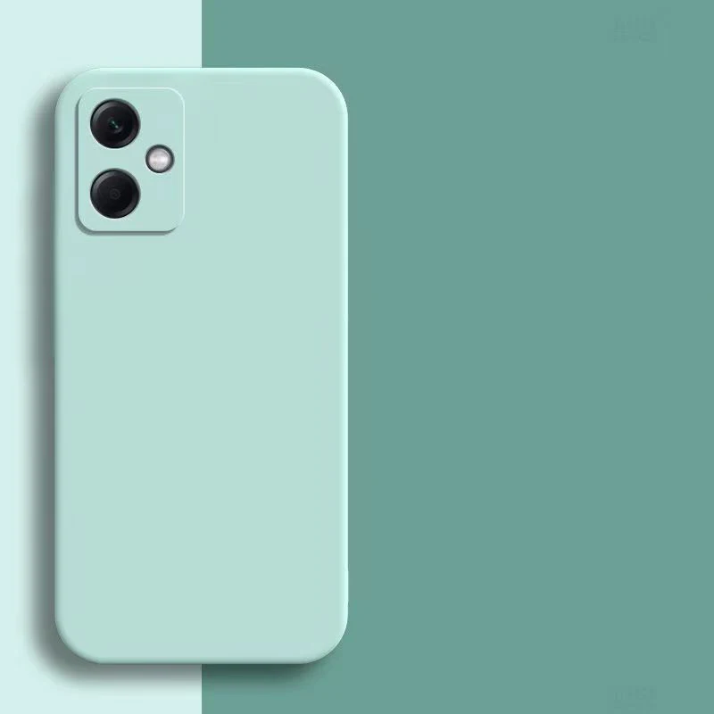 Luxury Square Silicone Shockproof Phone Case - Soft Protective Cover