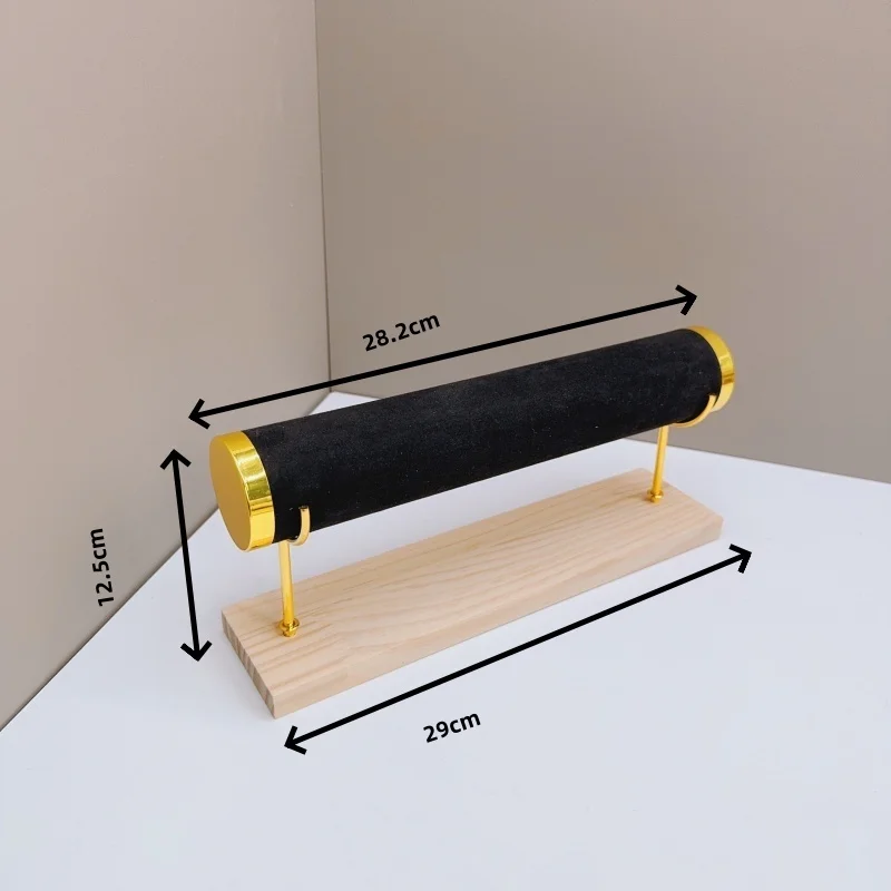 Detachable Bracelet Holder Jewelry Storage Stand with Wooden Tray Jewelry Holder for Jewelry Display