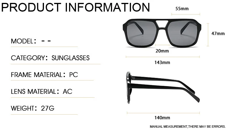 Vintage Marke Designer Quadrat Sonnenbrille Frau Mode Retro Candy Farben Spiegel Sonnenbrille Weibliche Schwarz Shades Oculos De Sol – Detail 6
