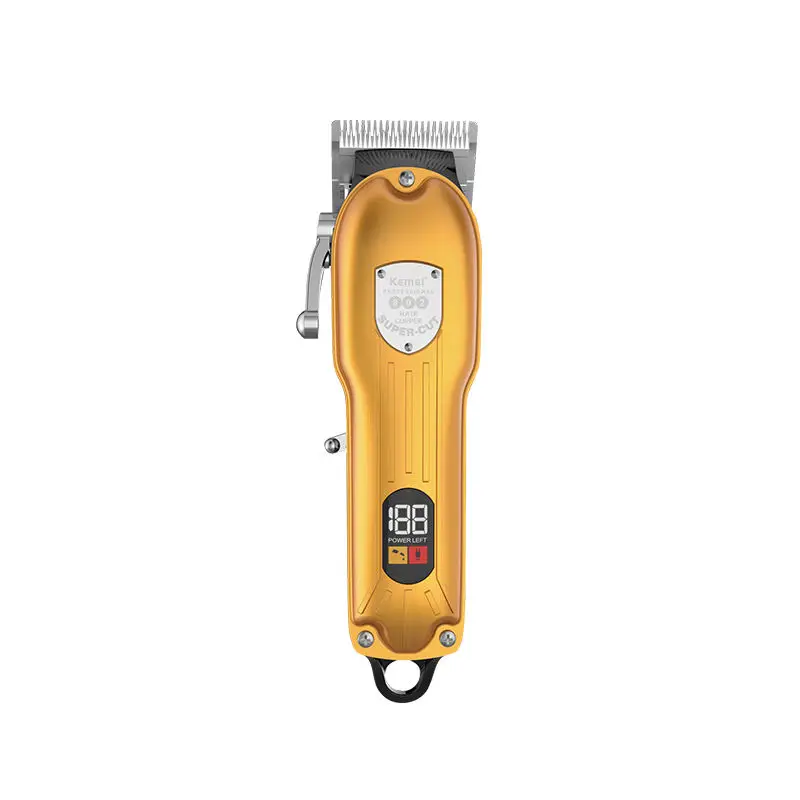 

Kemei Original KM-802 Metal Body Electric Led Digital Display Men Clippers Hair Strong Power Trimmer