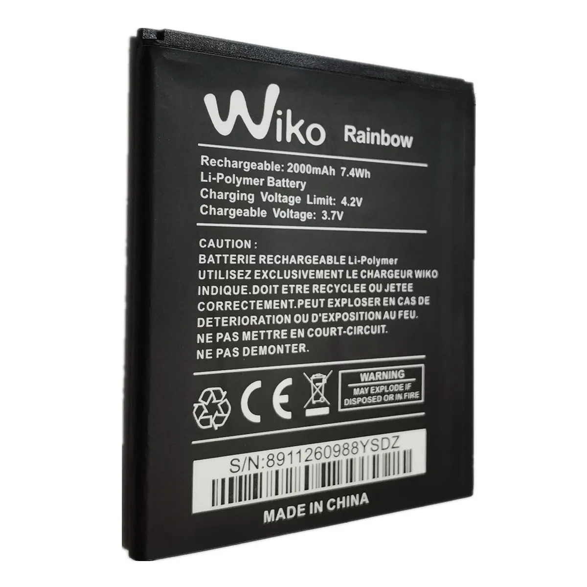 2022 Nuova Batteria Di Ricambio Originale Da 2000Mah Per Wiko Rainbow Cellulare Ricaricabile Batterie Ai Polimeri Di Litio Bateria