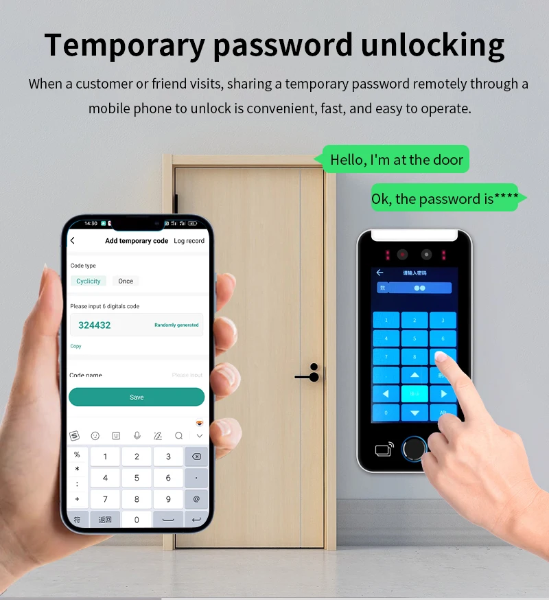 Dynamic facial recognition attendance access control machine face for security p