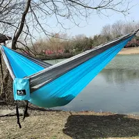 300X200CM Double Person Outdoor Garden Camping Hammock Lightweight Parachute Nylon Travel Hiking Swing Hang Sleeping Bed 3