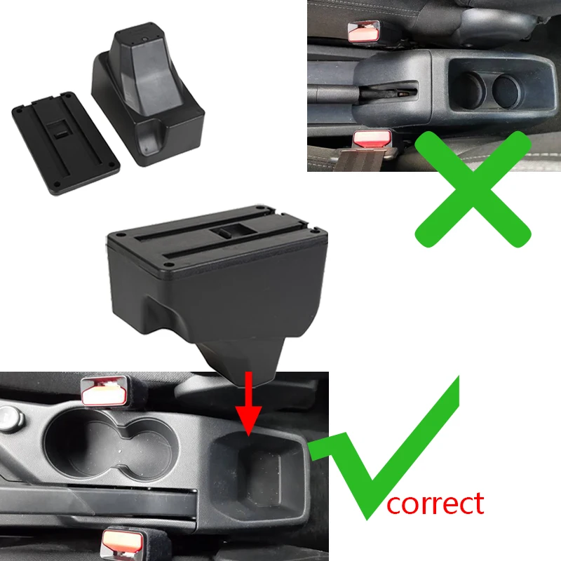 푸조 2008 팔걸이 푸조 208 자동차 팔걸이 상자 2019 2020 2021 개조 부품 인테리어 세부 정보 보관함 액세서리