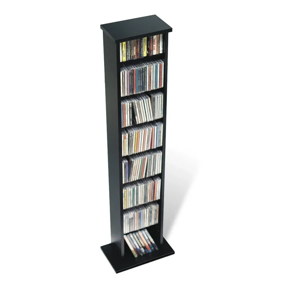 

Slim Multimedia Storage Tower Book Shelf Furniture Cd Storage