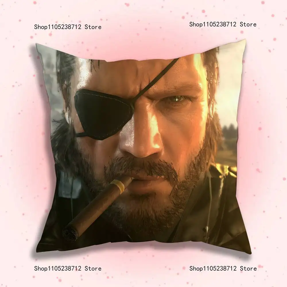 M-Metal Gear Solid Raiden Kissenbezug, Plüschstoff, weicher Kissenbezug, doppelseitiger Druck, Sofa-Kissenbezug, Überwurf – Detail 16