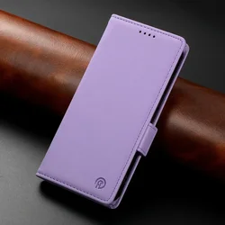 Elegant Leather Wallet Flip Case - Premium Protective Cover - Reno 14 FS 5G (PURPLE)