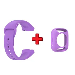 Silicone Strap and Protective Case for Redmi Watch 3 Active (PURPLE)