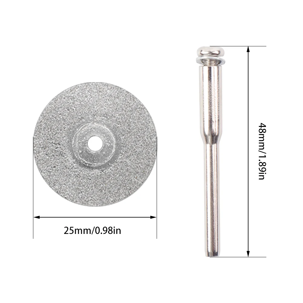10PCS Tungsten Electrode Grinding Wheels 2 Mandrels For Electrode Cutting Rotary Tool Saw Blade Grinding Tools abrasive wheel cutting blade